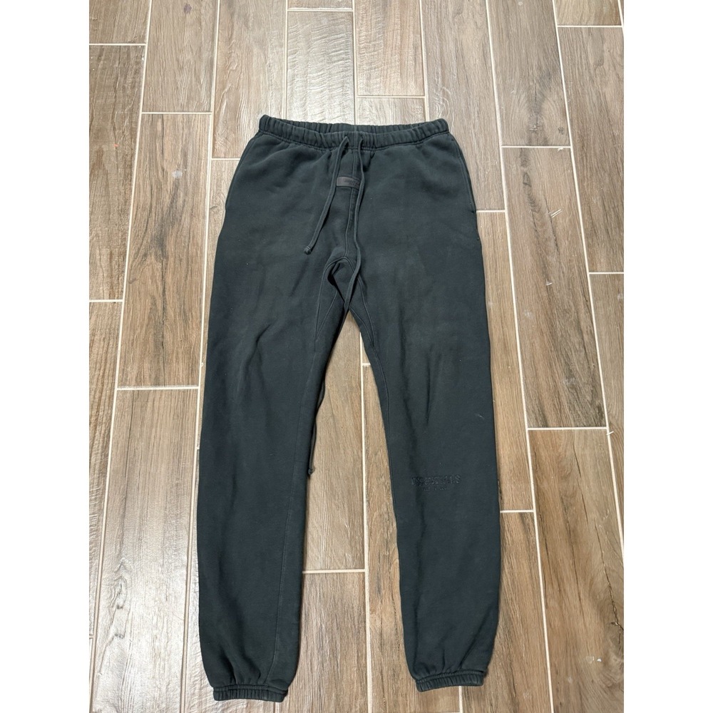 Fear of God Essentials Sweatpants Black Joggers Mens Size Large Streetwear